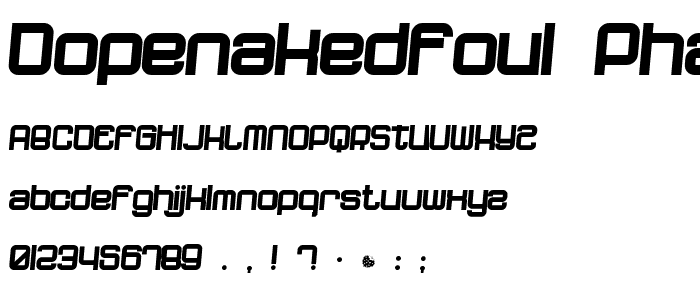 dopenakedfoul phatrelaxed font